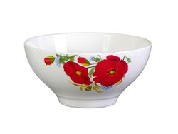 Пиала фарф 170мл Маки красные 7с1386