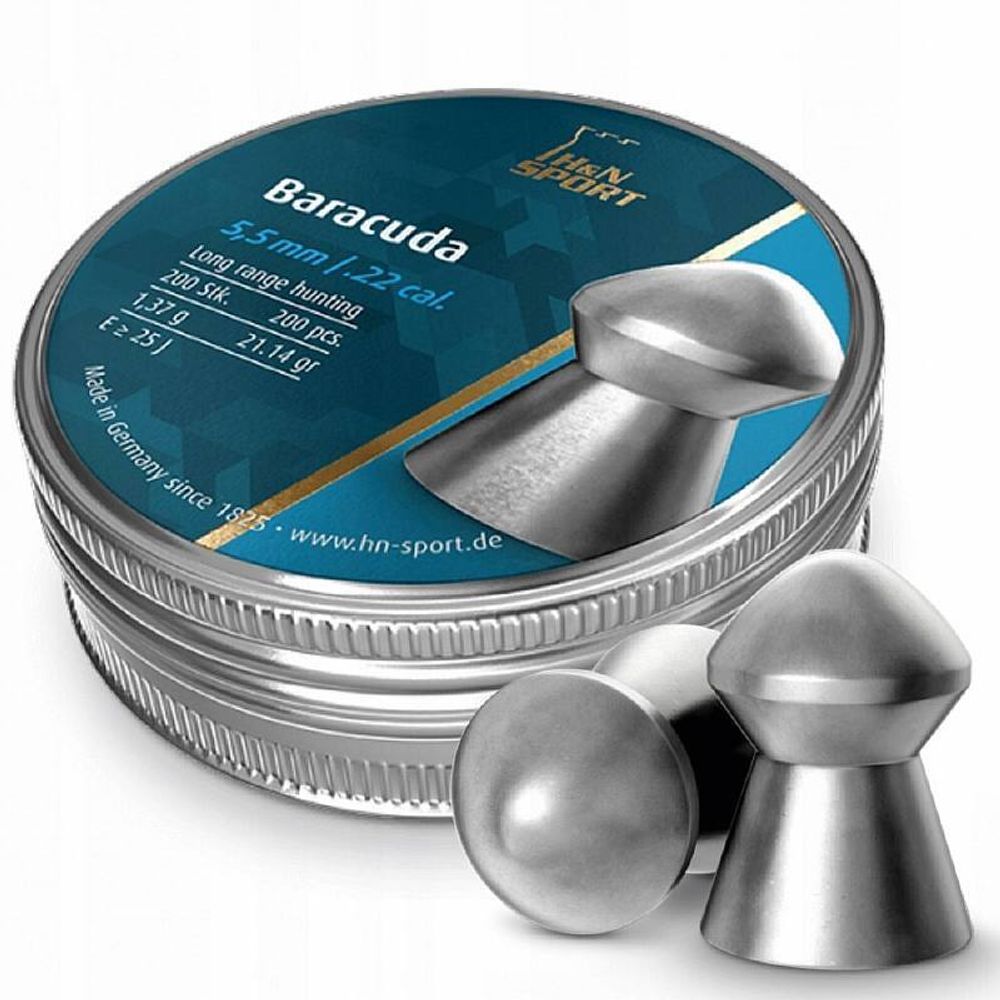 Пули пневматические H&amp;N Baracuda 5,5 cal 1,37г 200шт