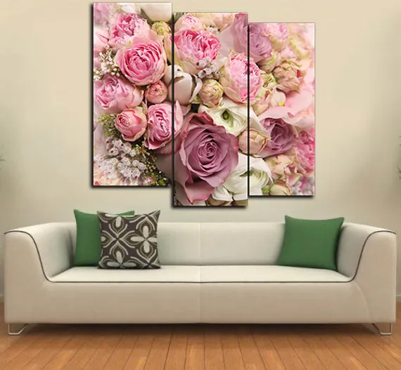 Модульная картина "Нежный букет"