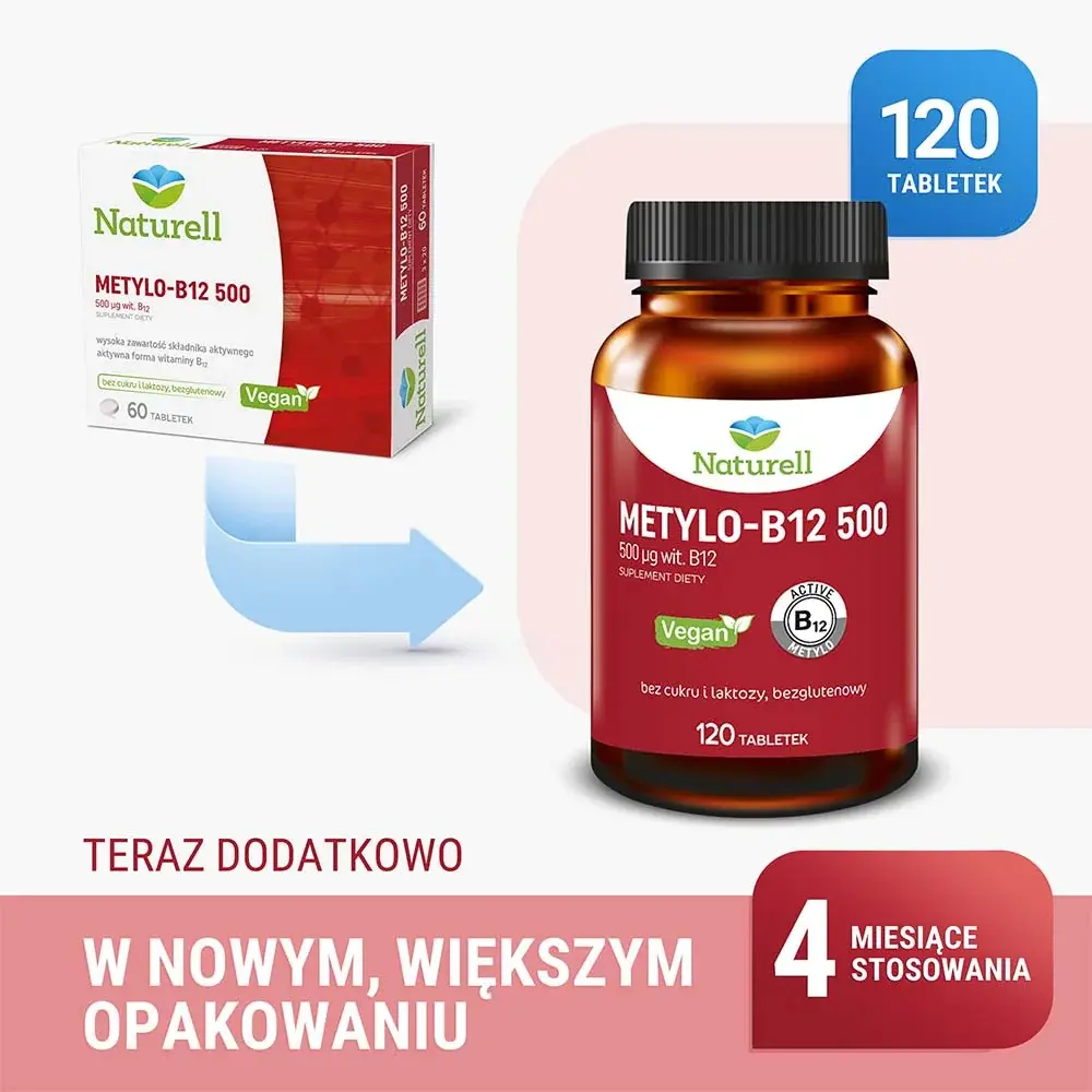 Naturell - Метил-B12 500, 120 таблеток