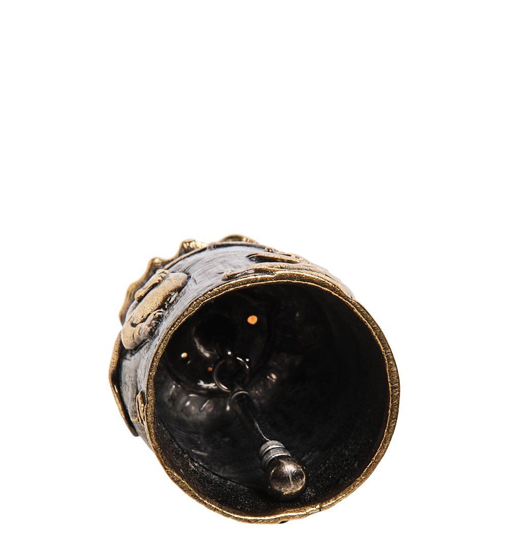 AM-2694 Колокольчик «Денежный мешок» (латунь, янтарь)