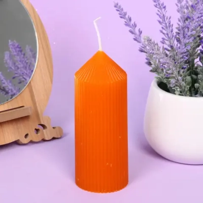 Свеча «Французская ночь» 5*12, Оранжевый