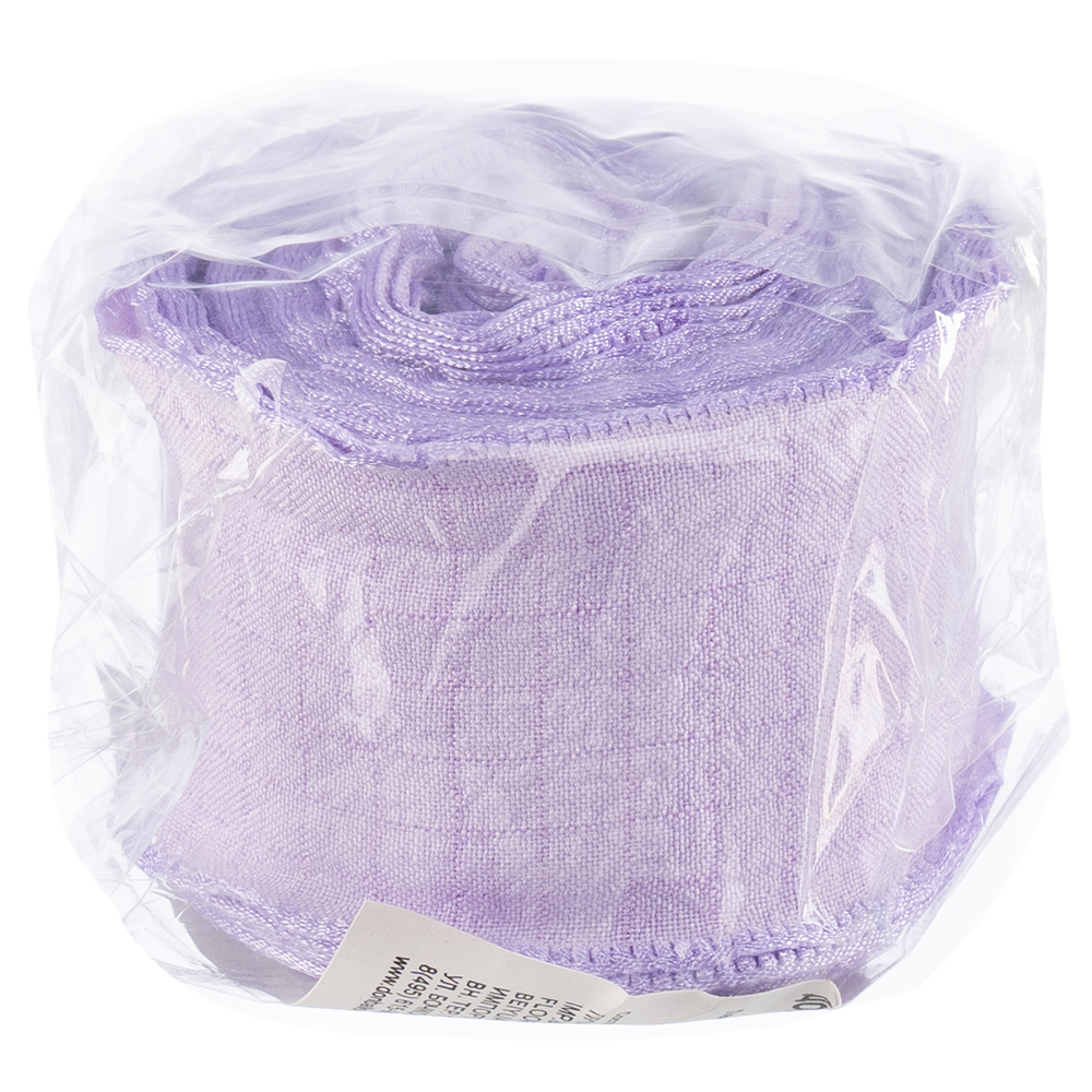 Лента тканевая (4 см*9,14 м) Нежная волна, Сиреневый, 1 шт.