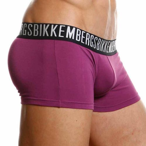 Мужские трусы боксеры сиреневые Bikkembergs Burgundy Trunks