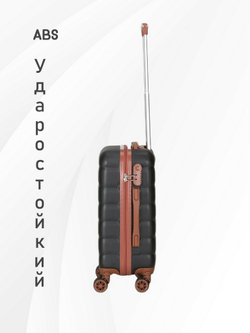 Чемодан Мини (S) ABS пластик"Verano", съёмные колёса