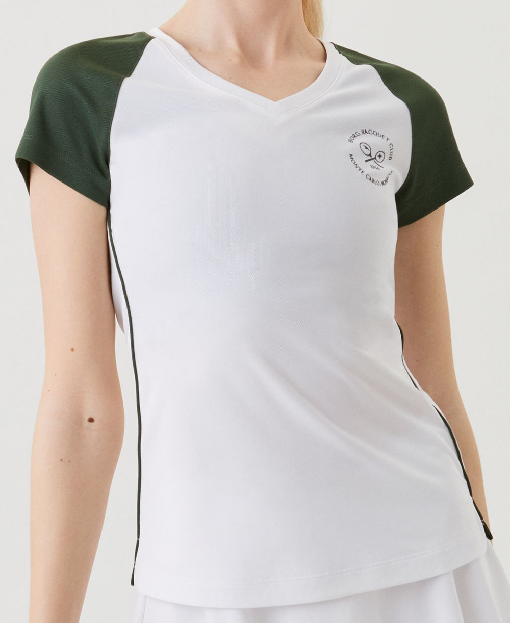 Женская теннисная футболка Björn Borg Ace T-shirt - белый