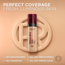 L’Oreal Paris Infaillible 32H Fresh Wear - Долговечная жидкая тональная основа, 30 ml