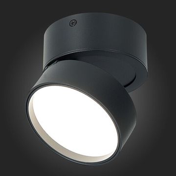 ST651.442.14 Светильник потолочный поворотный Черный LED 1*14W 4000K 1 100Lm Ra>90 120° IP20 D105xH8 Накладные светильники