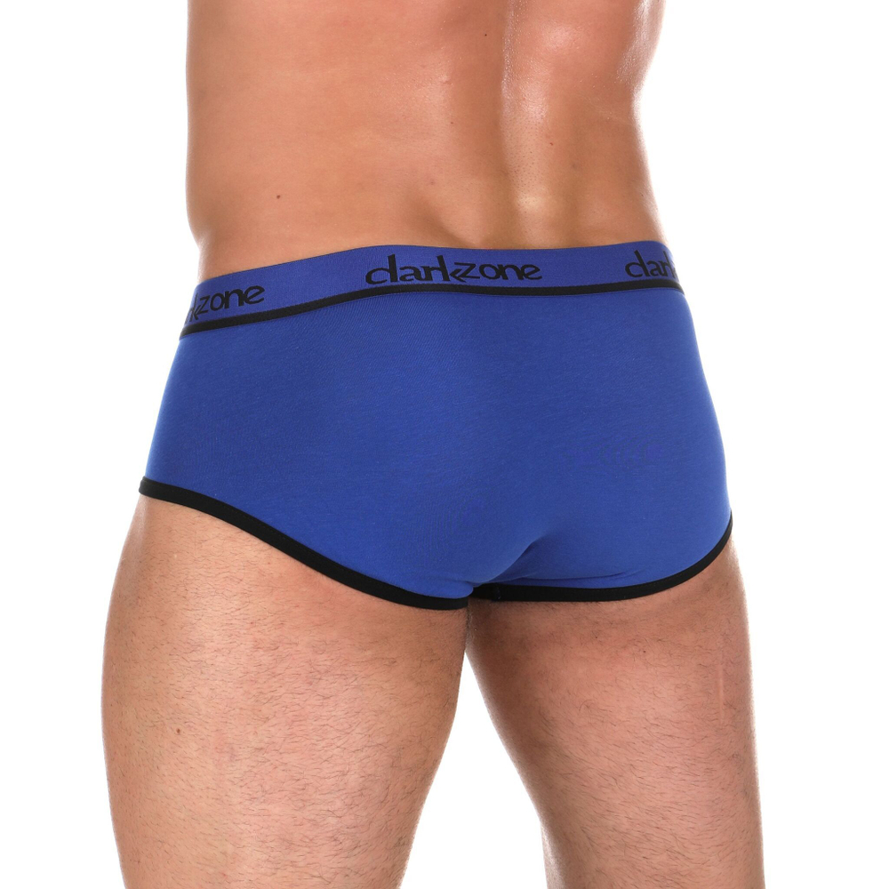 Синие хлопковые трусы-брифы (Размер: M) (Цвет: синий)