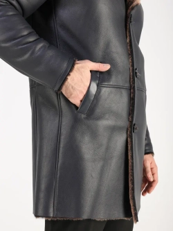 Дубленка зимняя натуральная длинная куртка