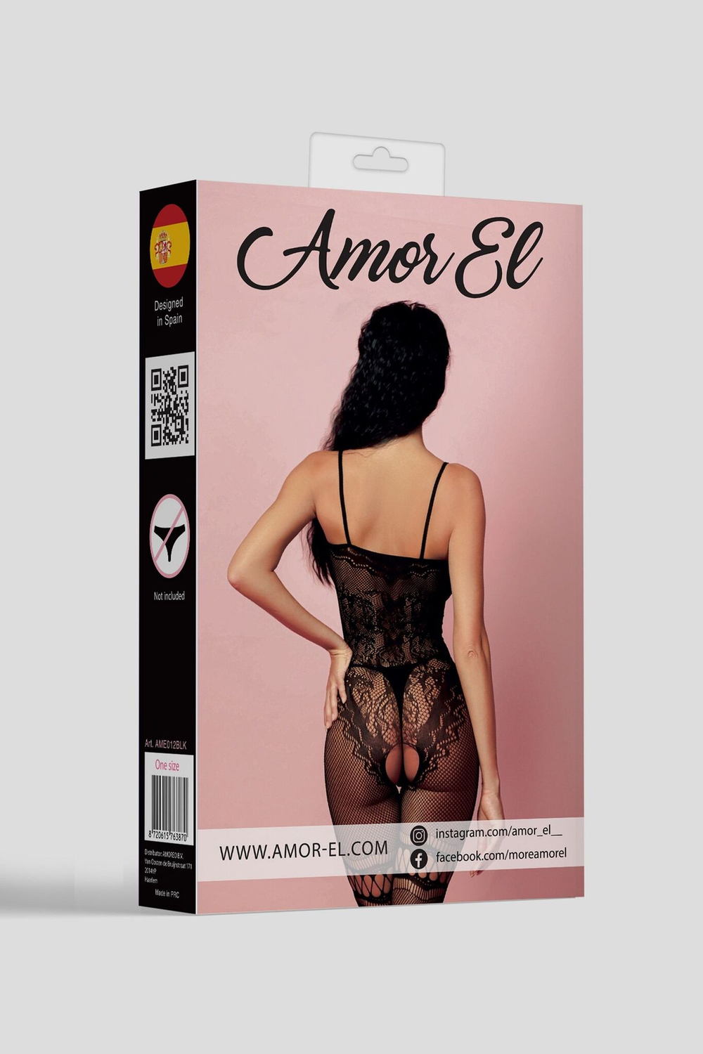 Кэтсьюит Valencia с интимным доступом (Размер: S-M-L) (Цвет: черный)