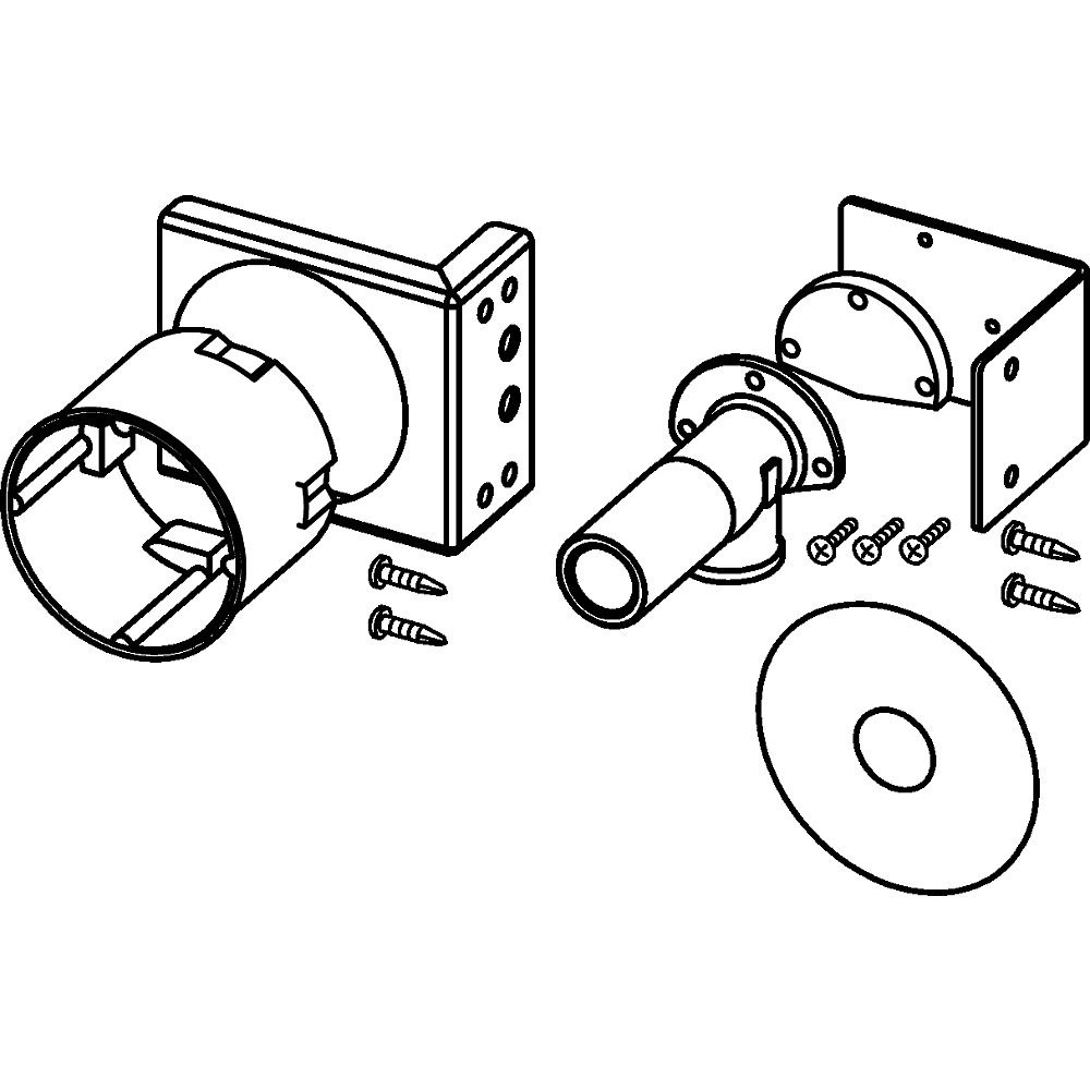 Монтажный комплект TECE  для подключения сидений-биде: Duravit SensoWash D-Code, Duravit SensoWash Starck, TOTO Washlet GL, Geberit AquaClean 4000/5000/5000plus (9880037)