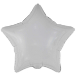 Шар фольгированный Звезда 46 см (Серебряный)