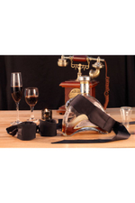 Набор для фиксации Romfun - маска на глаза и наручники (Цвет: черный)