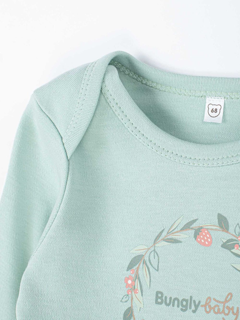 Лонгслив с баской и принтом "Мелисса" 0+