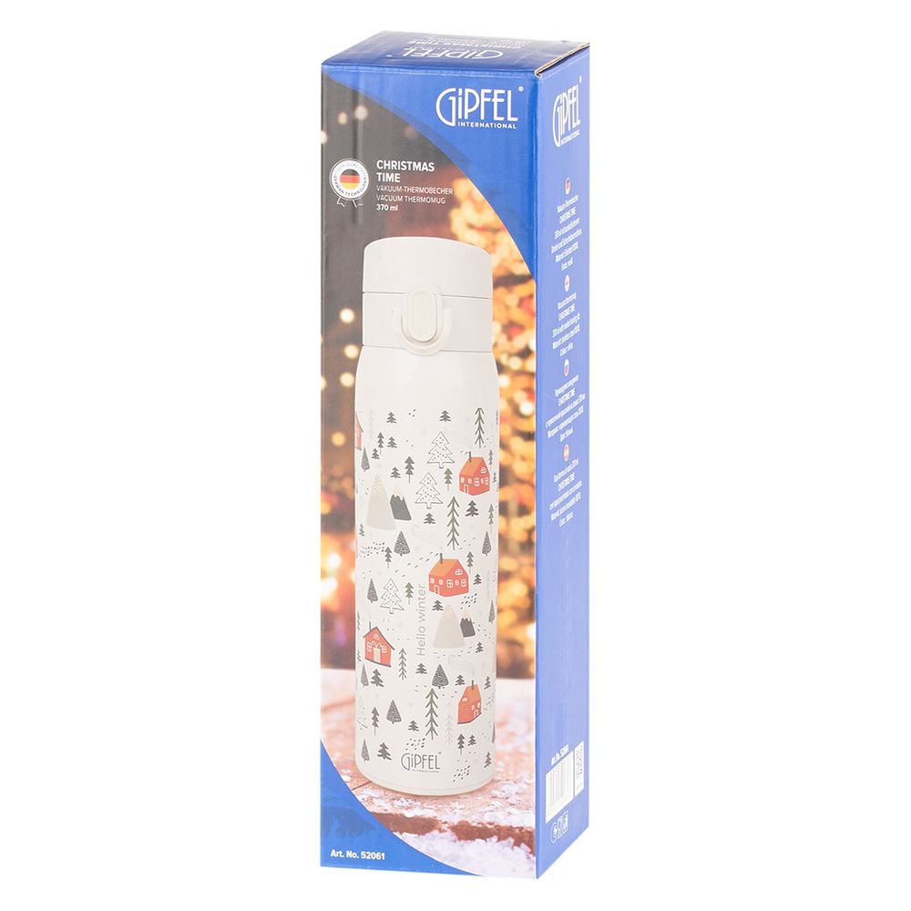Термокружка вакуумная Gipfel Christmas Time 52061 370 мл