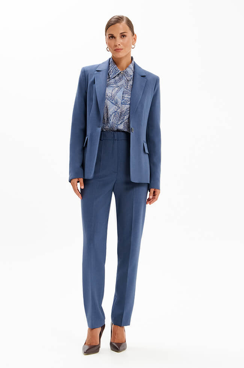 31182 Брюки женские (дымчато-голубой)