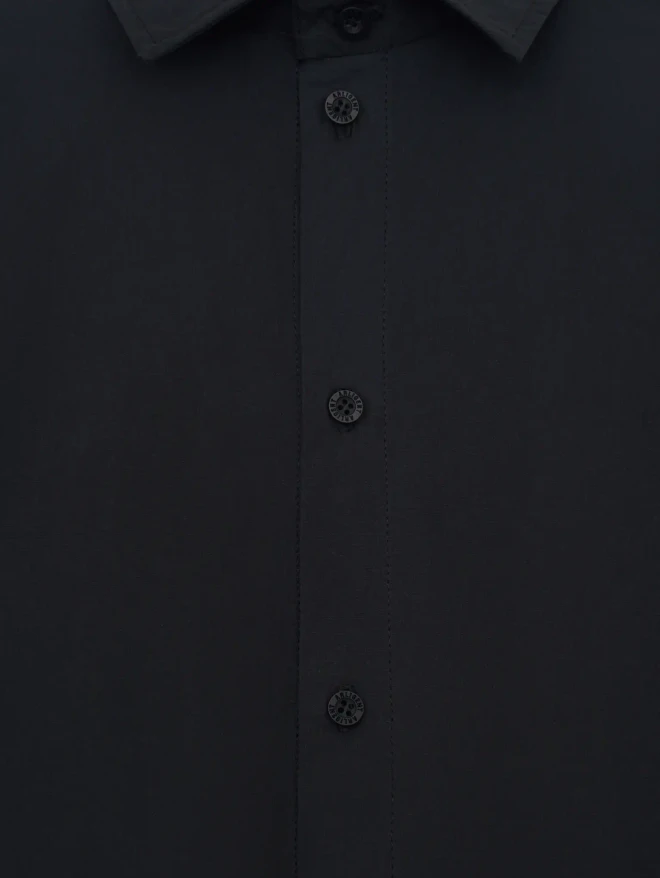 Рубашка из итальянского хлопка черная