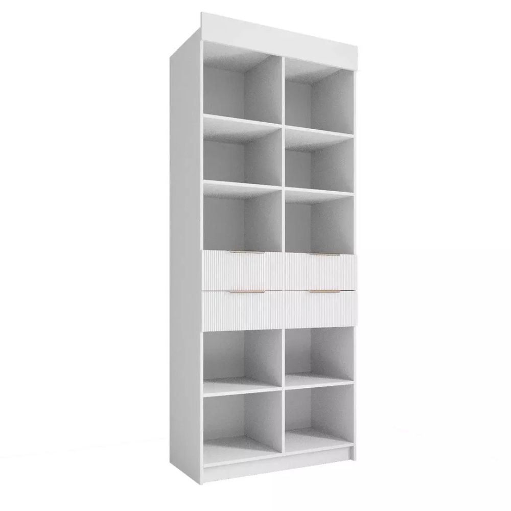 Шкаф «Лавис» СД 900.1 (белый/белый софт), ЛДСП/МДФ, ДСВ Мебель