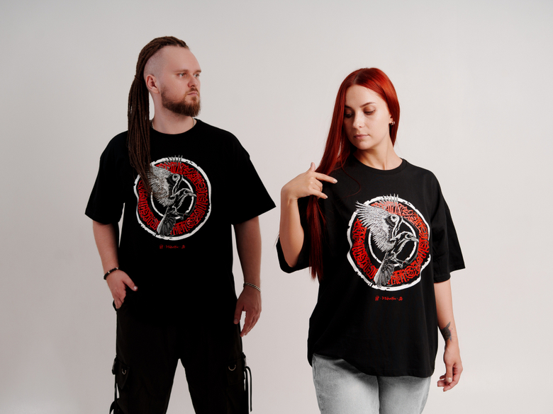 Футболка Ворон чёрная