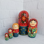 Матрешка "с курочкой" традиция 5мест