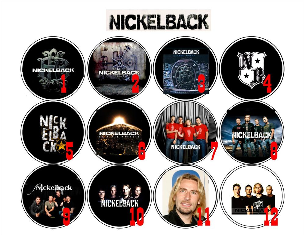 Значок Nickelback ( в ассортименте )