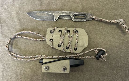 Нож Extrema Ratio SATRE EXPEDITION (с огнивом)  - сталь N690, покрытие стоунвош, кайдекс ножны