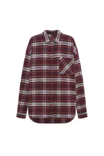 Рубашка в клетку красная, Красный