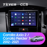 Teyes CC3 9" для Toyota Corolla, Axio, Fielder 2012-2021