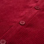 Рубашка YMKASHIX Velvet Button Det Бордовый-Горчичная