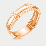 Кольцо для женщин из розового золота 585 пробы без вставок (арт. 61-0052)