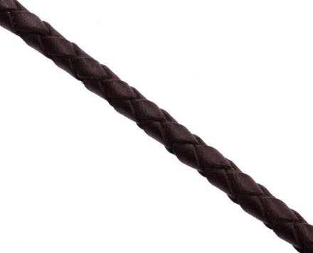 Шнурок плетеный коричневый Ø 5.0 мм, дл. 60 см