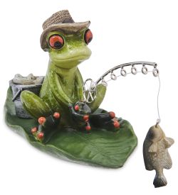 GAEM Art MN-326 Фигурка «Лягушка на рыбалке»