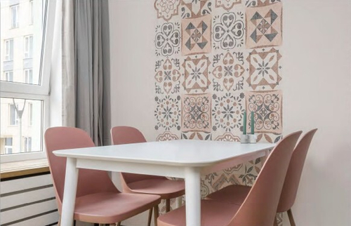 Панель ПВХ фотопечать Пэчворк сангина 2700х250 мм