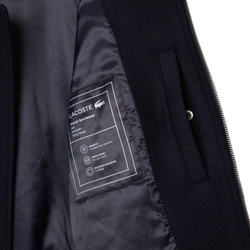 Мужская теннисная куртка Lacoste Zip-Up Padded Wool Aviator - navy blue
