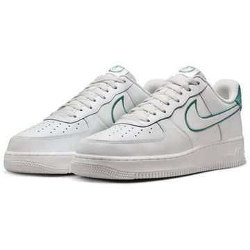 Nike Air FORCE 1 Кроссовки для скейтбординга Низкие Бело-зеленые Мужские