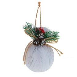 GAEM Набор из 3шт Украшение новогоднее "Шар", D 7.5 см, L23,5 W8 H11,5 см