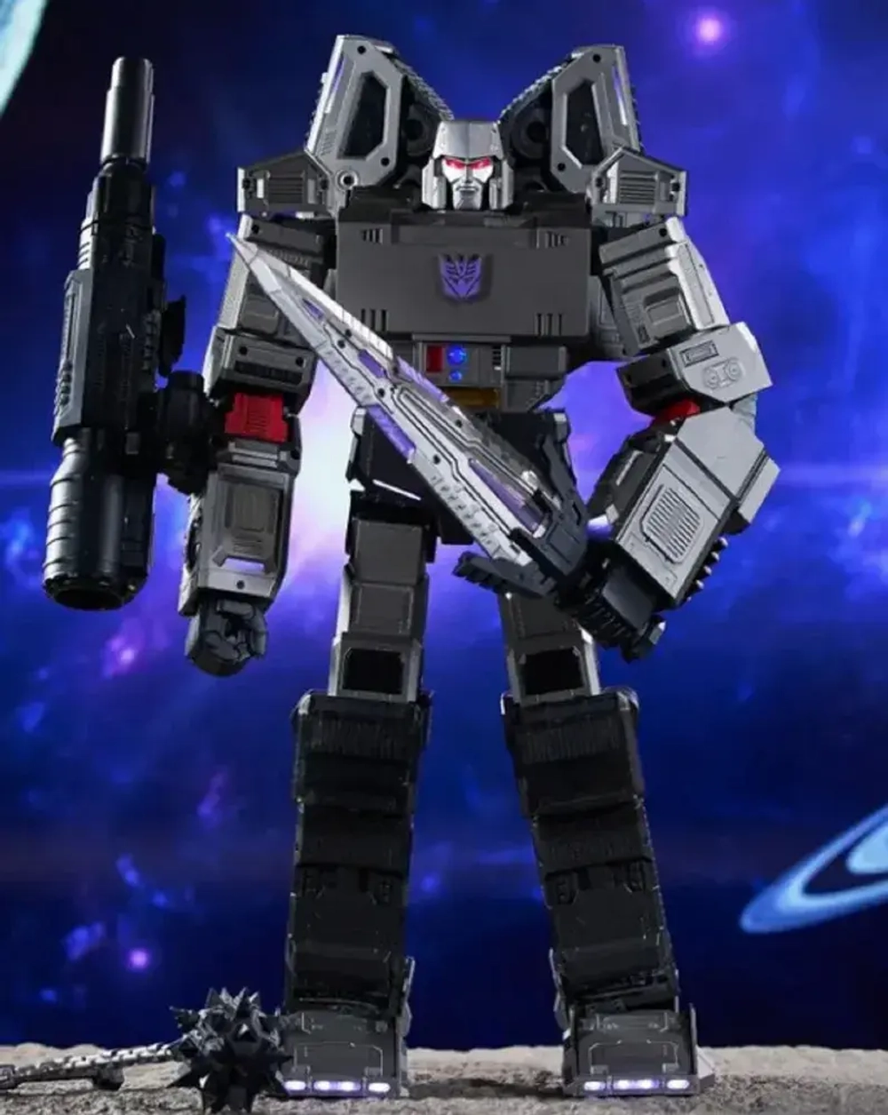 Трансформирующийся программируемый робот с голосовым управлением Robosen Hasbro Megatron Flagman (English version)