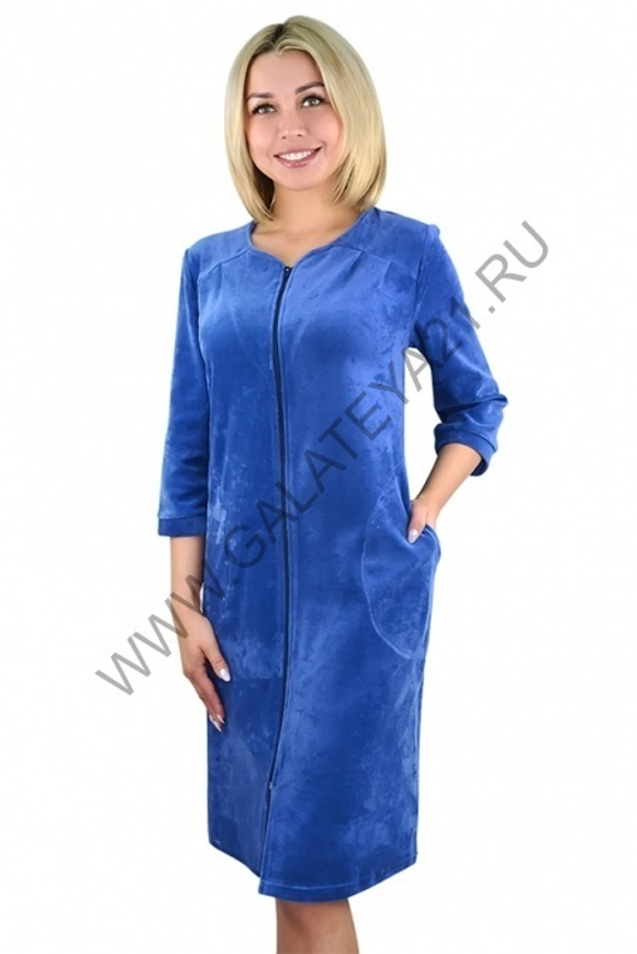 С-295-1/ Халат женский из велюра Уценка