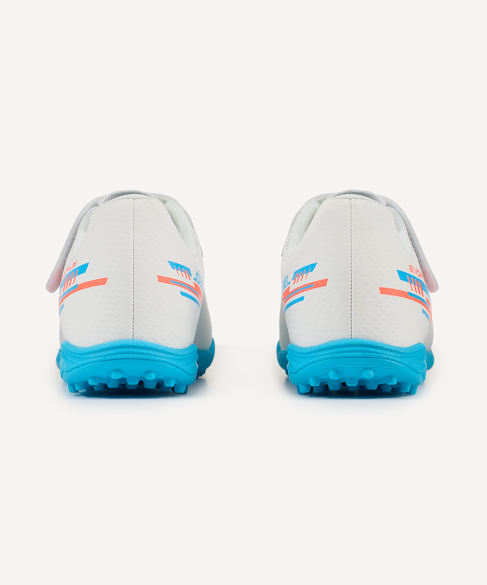 Бутсы многошиповые Evofly TF Talant White/blue, детский