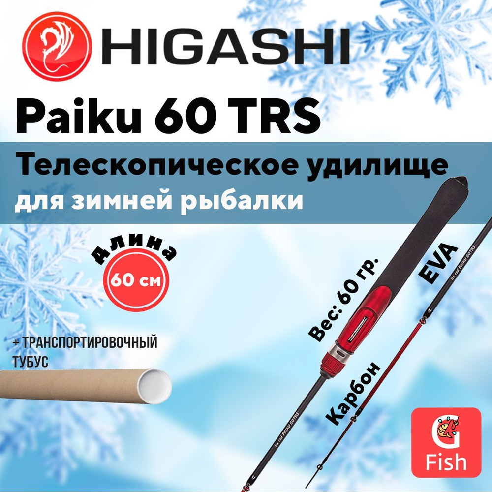 Удилище зимнее Paiku 60 TRS