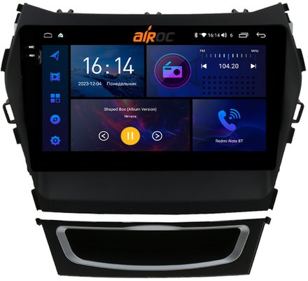 Магнитола для Hyundai Santa Fe 2012-2018 (любая комплектация) - AIROC 2K RI-2019 Android 12, QLed+2K, ТОП процессор, 8/128Гб, CarPlay, SIM-слот