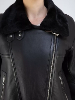 Дубленка авиатор натуральная зимняя