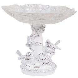 Фруктовница-конфетница Мелодия Любви Серебро