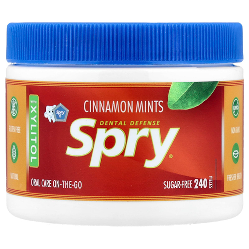Xlear, Spry®, леденцы с корицей, 240 шт.