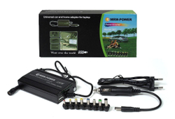 Универсальный зарядник для ноутбука, 120 Вт, с переходниками 8 шт usb, зарядка от прикуривателя