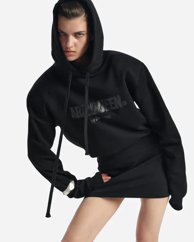 Платье-худи в длине мини