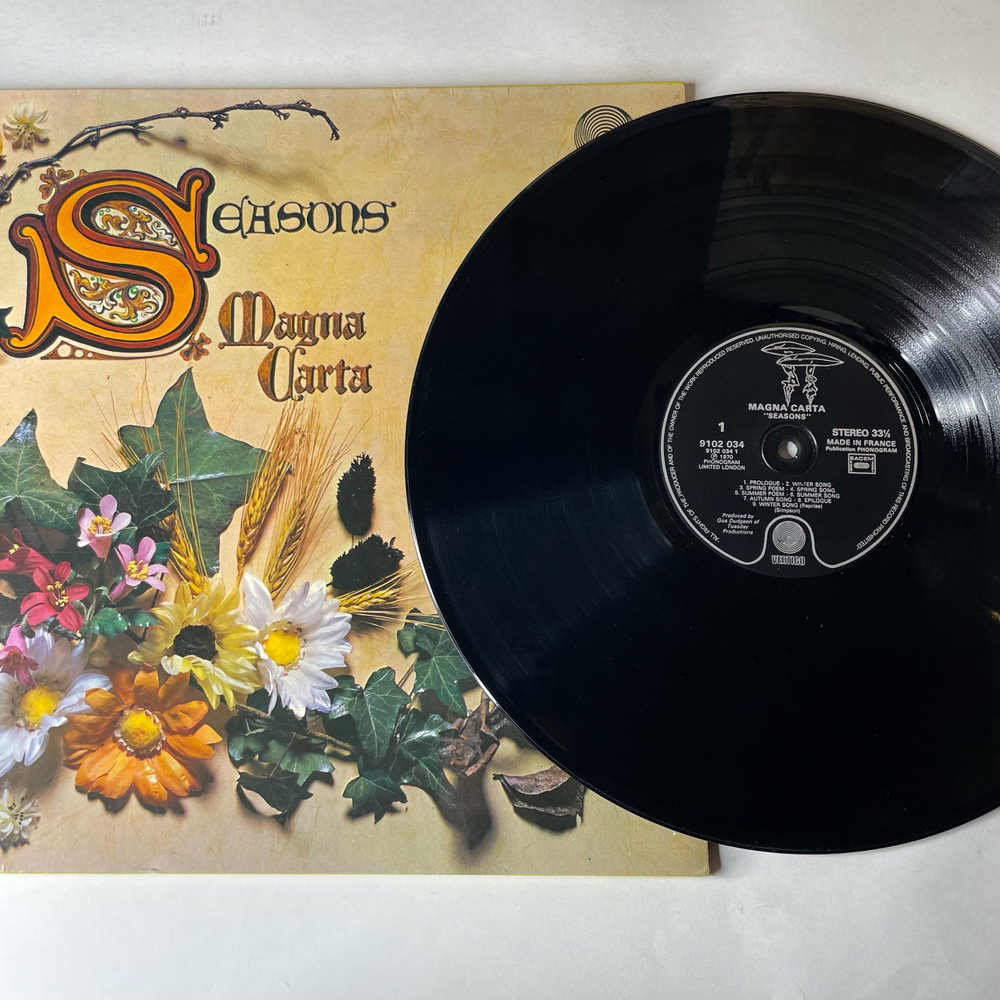 Винтажная виниловая пластинка LP Magna Carta Seasons (Франция 1979)