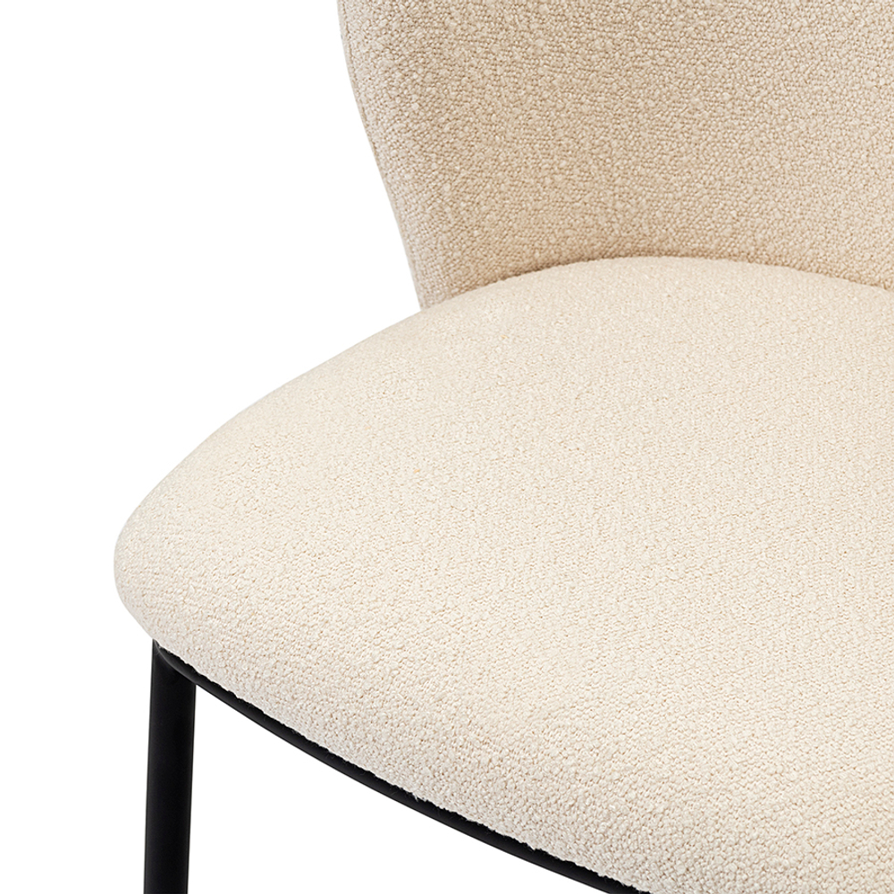 Стул Bergenson Bjorn Foggy, букле, молочный