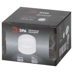 Светильник настенно-потолочный спот ЭРА OL30 WH GX53 белый | Накладные светильники